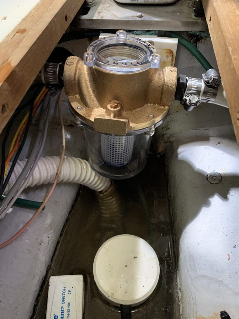 Install Groco Strainers and March Circulation Pumps. Annapolis Cruise Air 